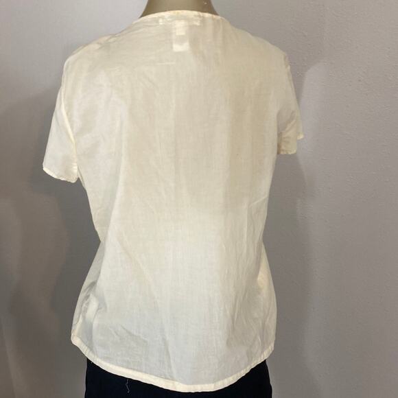 Old Navy Women Size Large Perfect Fit Top Cardigan Blouse Beaded Tie BOHO - Picture 5 of 10